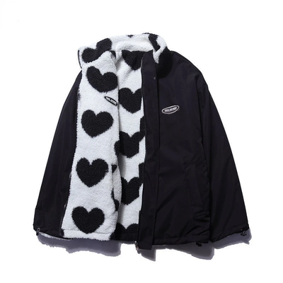 Ava | Double-Sided Heart Coat